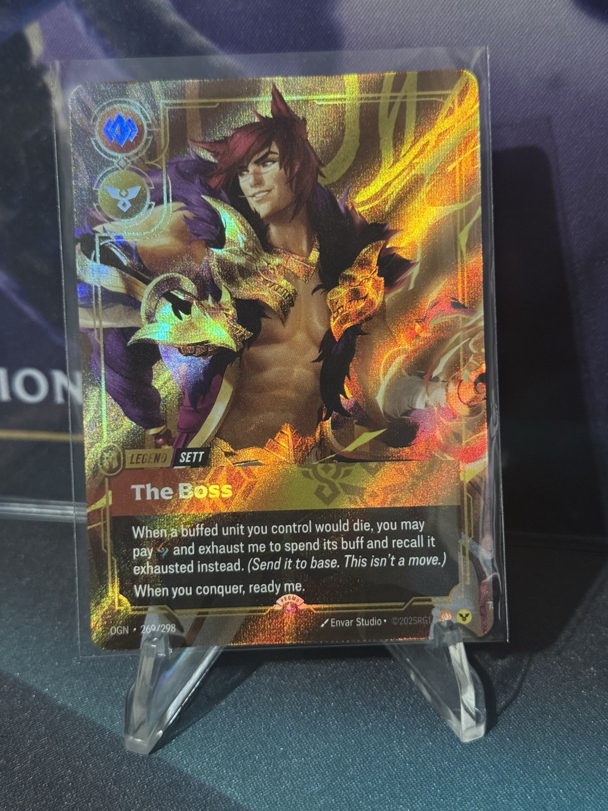 Riftbound League of Legends  - Sett The Boss OGN 269/298 Release Promo