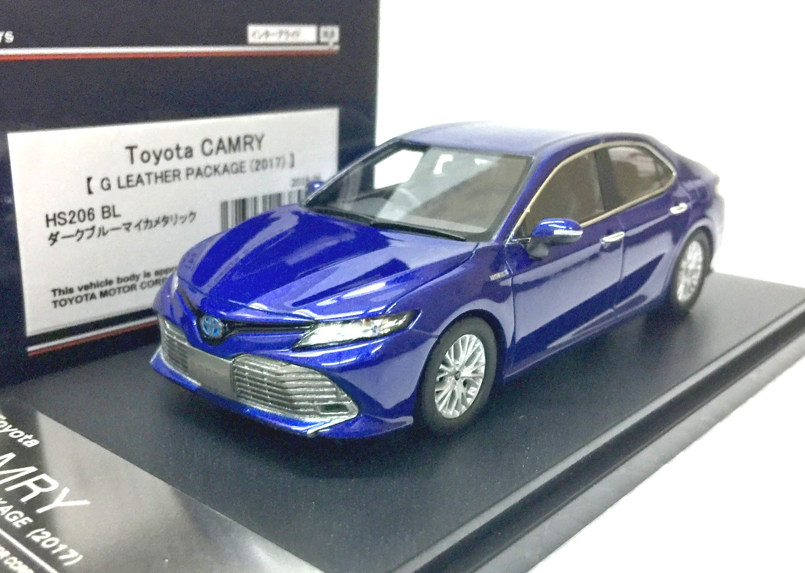 po HI STORY HS206BL Toyota Camry G Leather Pkg  2017JDM 1:43 scale model car