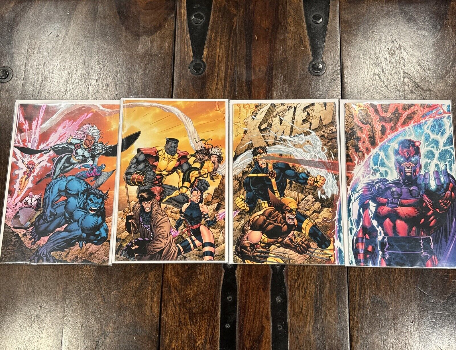 X-MEN #1 COVERS A, B, C, D MEXICAN / SPANISH FOIL EDITION JIM LEE COVERS