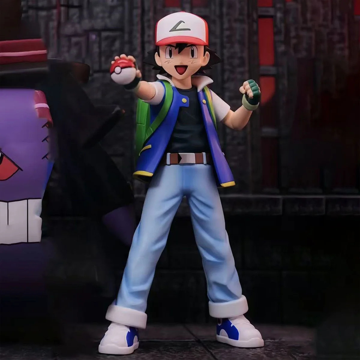 13cm Pokemon Ash Ketchum Figure PVC Anime Action Collectible Model Toy Gift 2026
