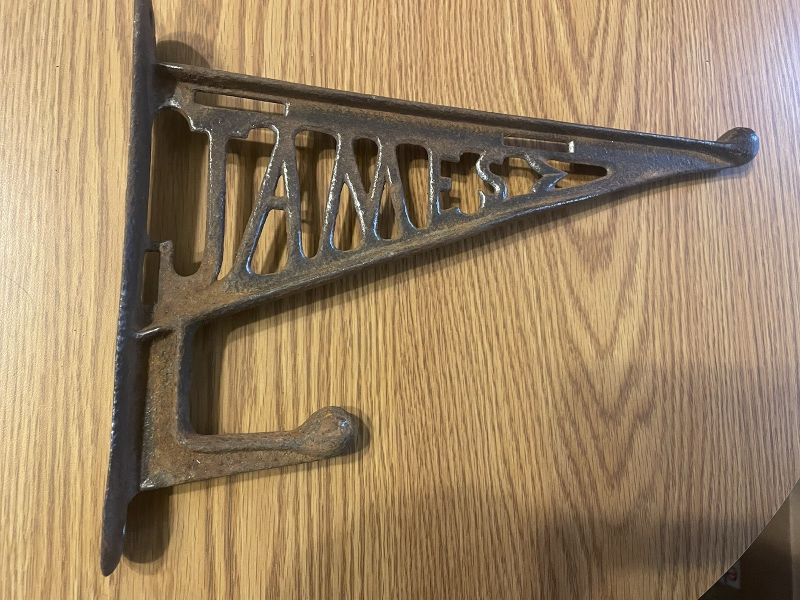 Antique JAMES Harness Hook Patented Cast Iron Fort Atkinson Wisconsin