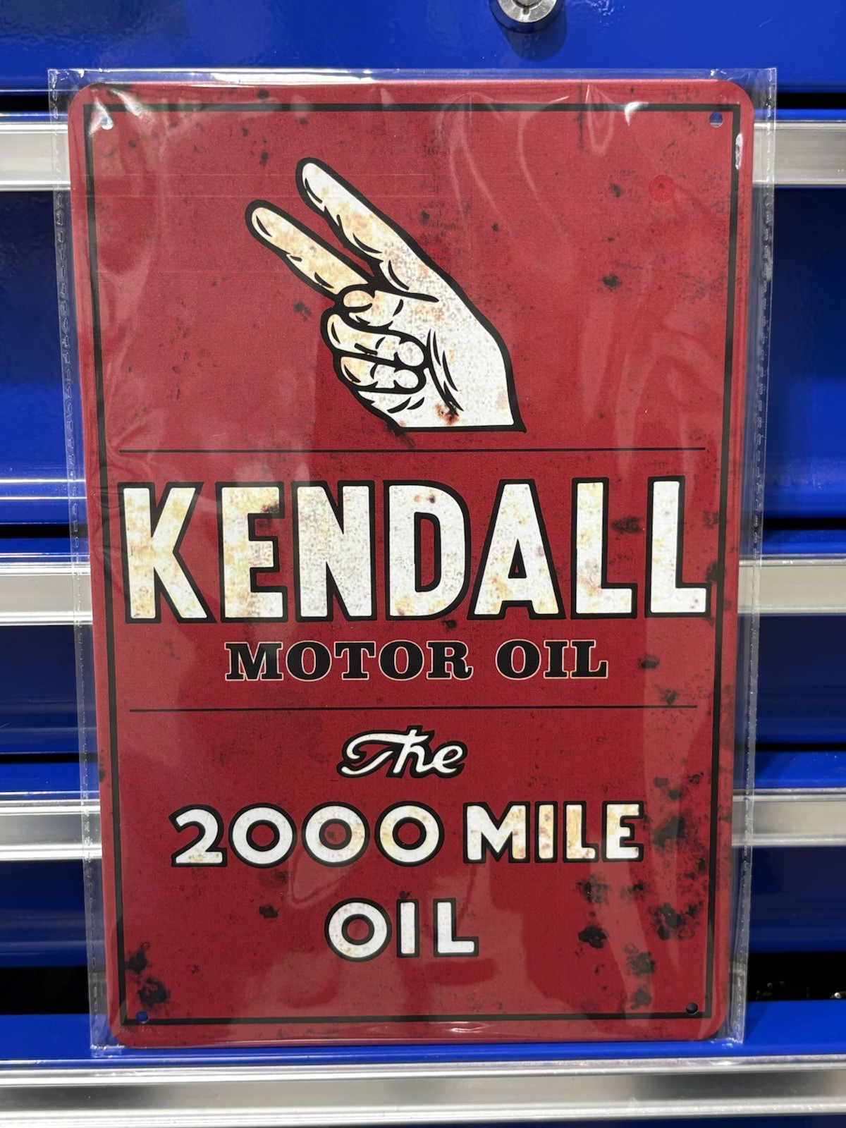 Kendall Motor Oil Gas & Oil Advertising Sign \