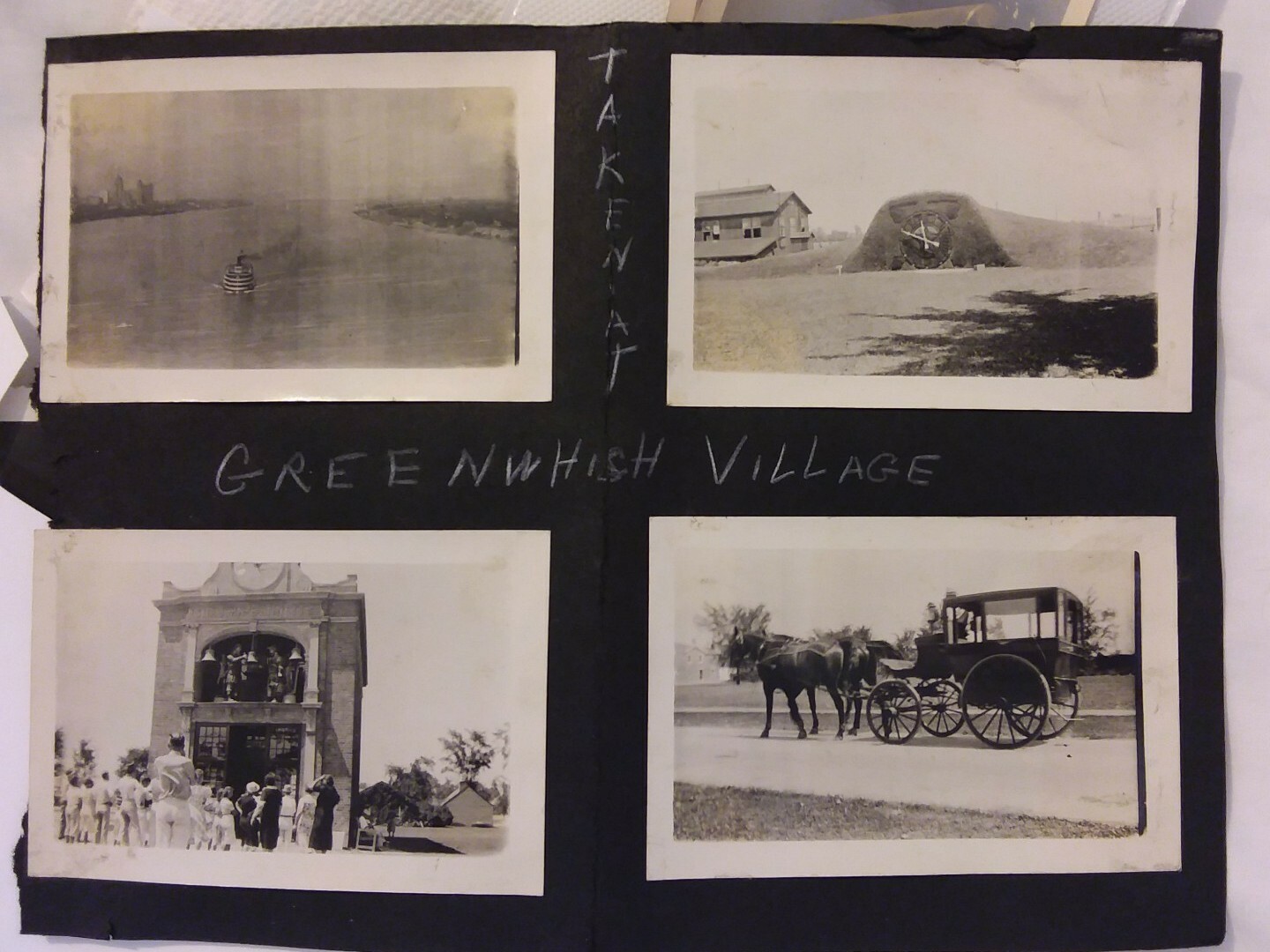 4 Vintage Old 1930\'s Photos Greenwich Village in Dearborn Michigan Ford Museum