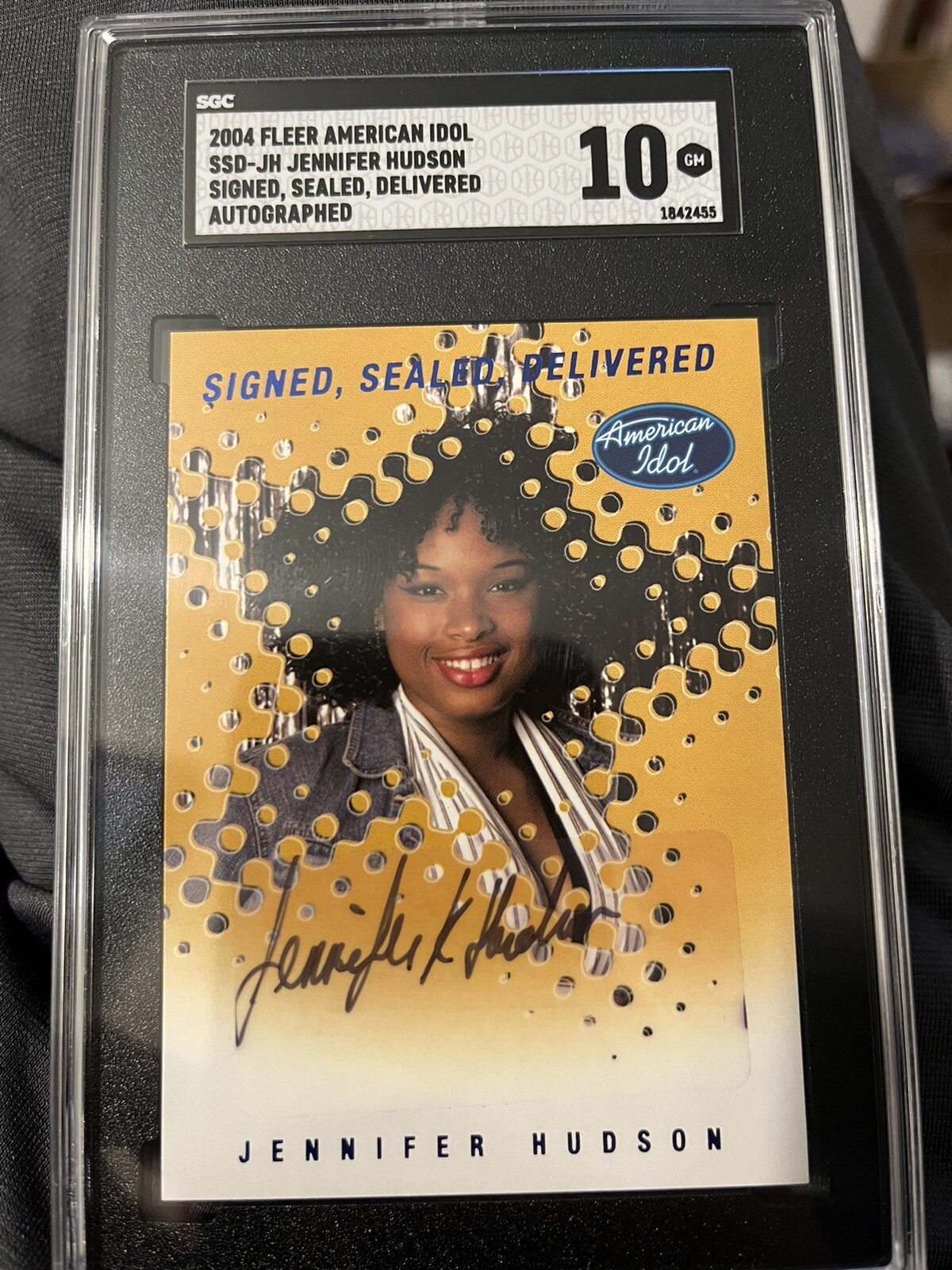 2004 Fleer American Idol Signed Sealed Dlvrd Jennifer Hudson Autograph SGC 10