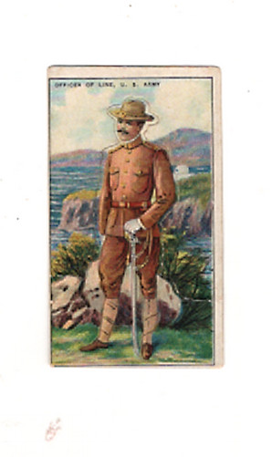 1909 T81 Recruit Little Cigars Military Series, US Army Officer of the Line #9