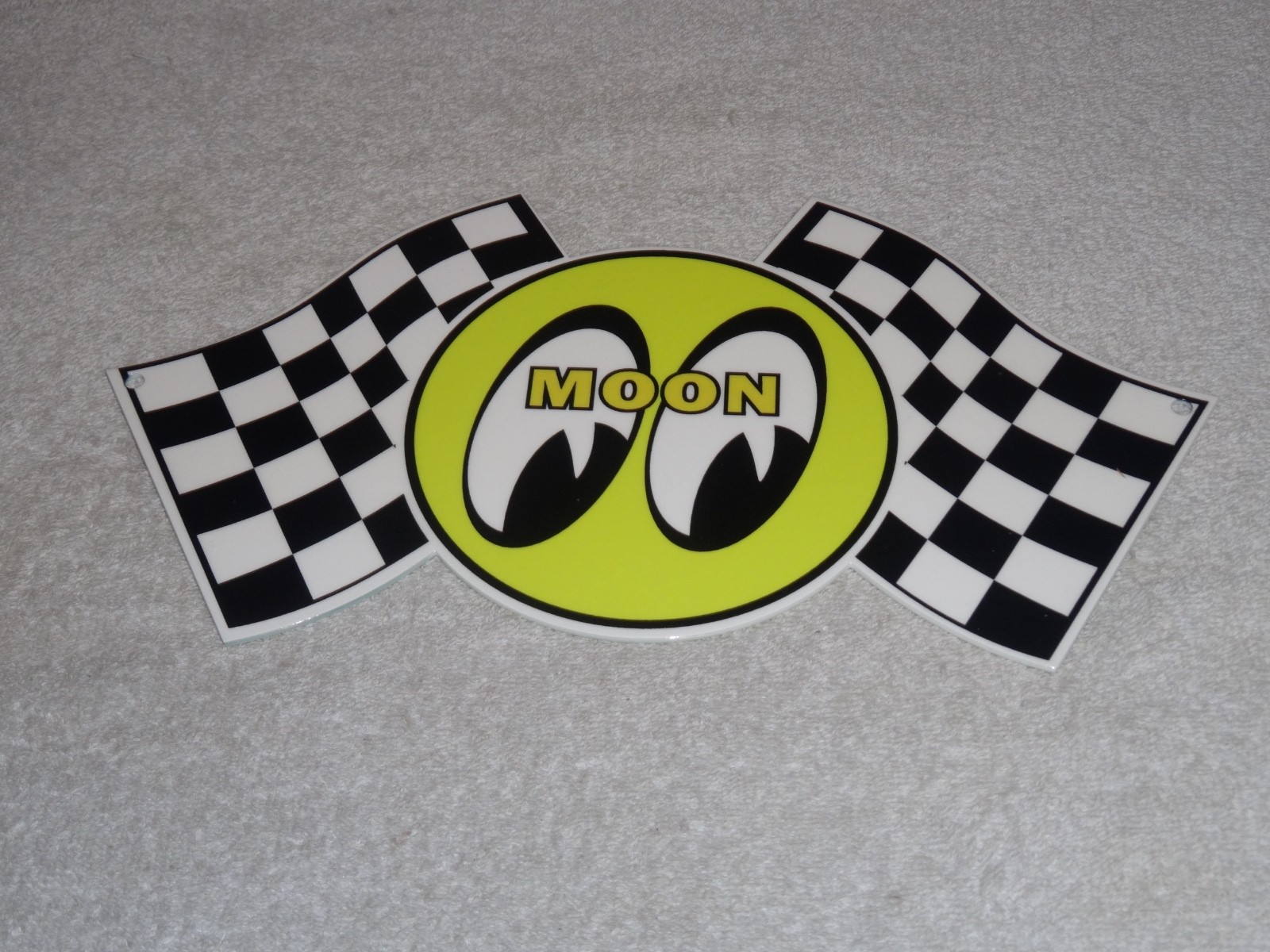 VINTAGE MOON EYES POWER+ SPEED EQUIPMENT RACING FLAG 12\ VINTAGE MOON EYES POWER+ SPEED EQUIPMENT RACING FLAG 12\