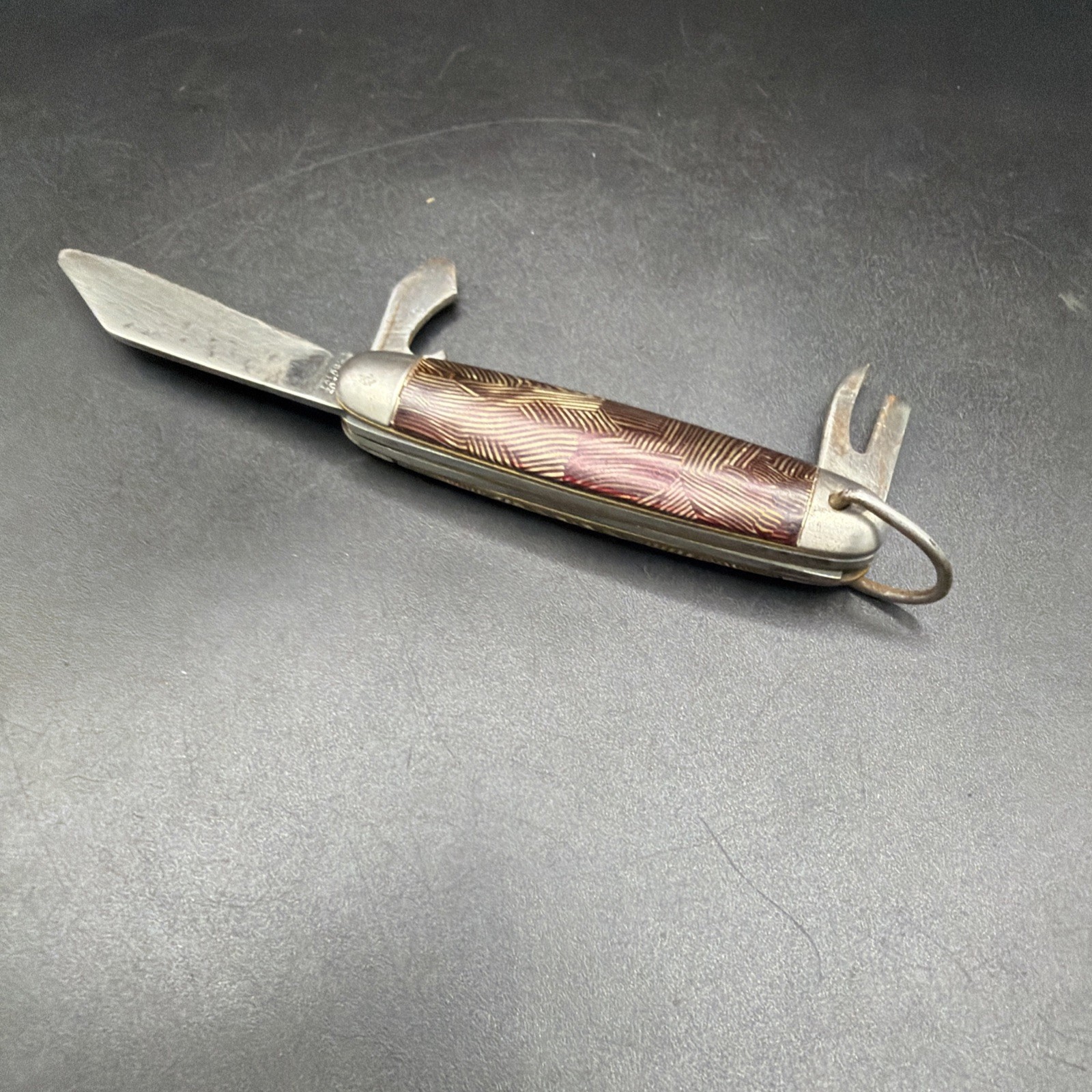 Vintage Mini Hammer Brand Imperial 3 Blade Scout Camp Folding Pocket Knife 2.25