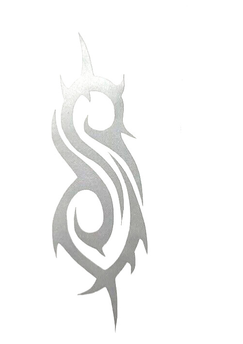 New SLIPKNOT S Silver Custom Band Decal Sticker Vinyl Handmade Windows 3.5”