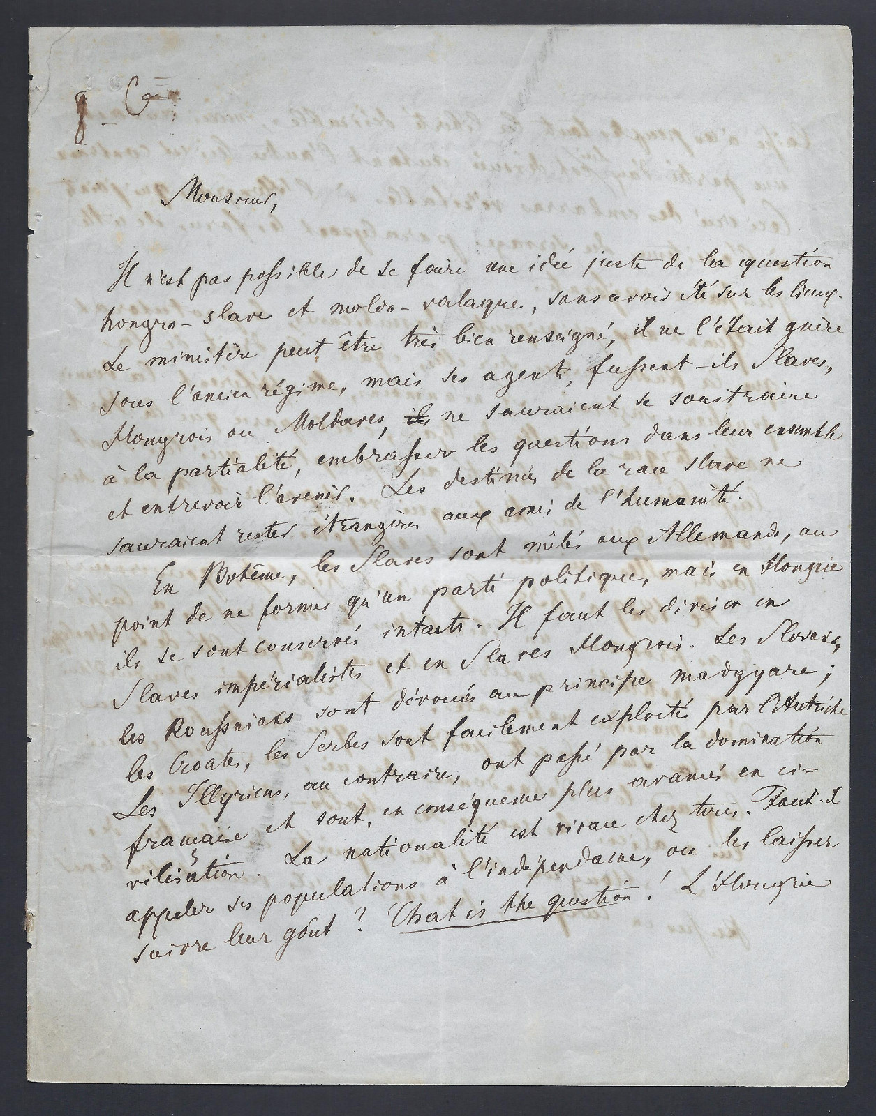 Ivan Golovin Imperial Russian Publicist Antique Signed Letter Tsar Political