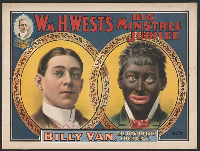 Photo:Wm. H. West's Big Minstrel Jubilee Billy Van Poster 1900