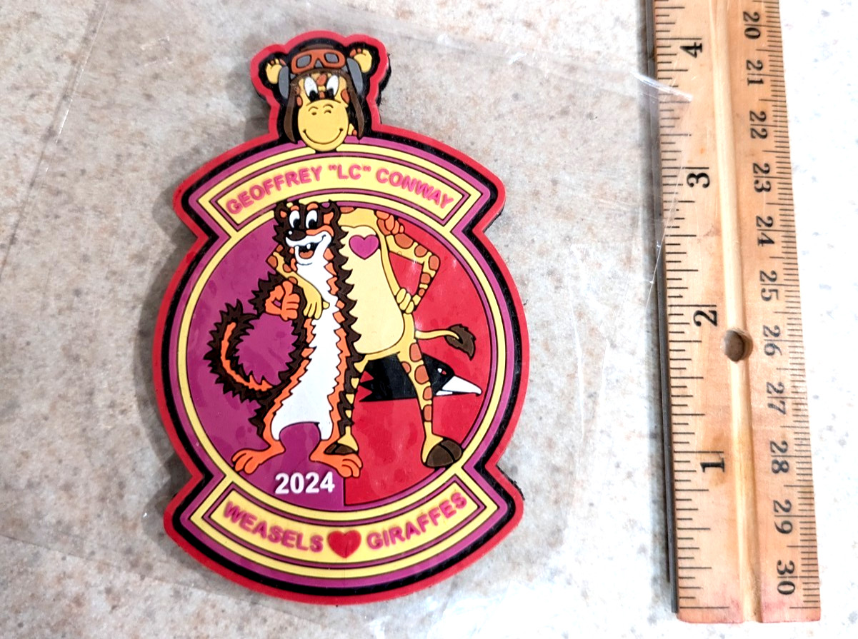 Giraffes On Tour LC Warhawks 480th Fighter Squadron Military Patch USAF New