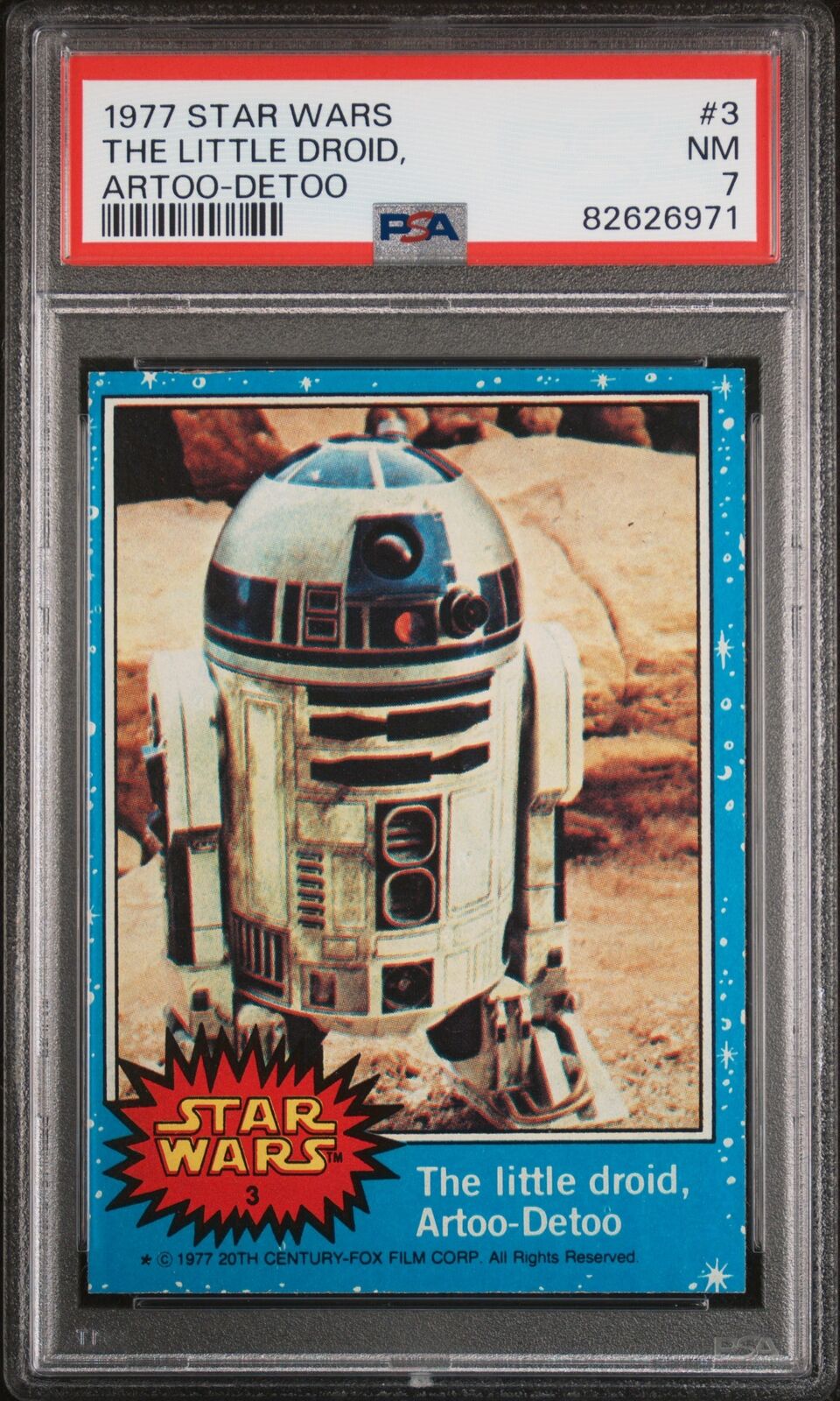 1977 STAR WARS #3 THE LITTLE DROID ARTOO-DETOO R2-D2 PSA 7 N3832154-971