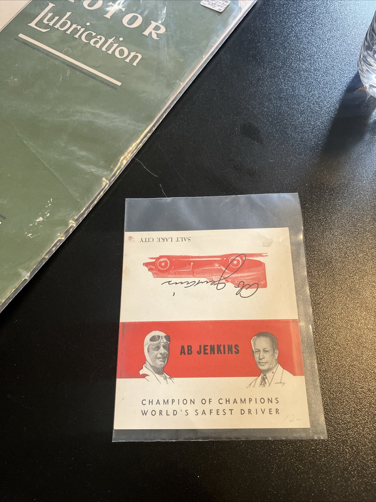 Vintage Ab Jenkins Hand Signed Autograph American Hammered Piston Rings Card