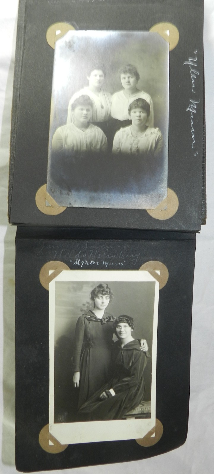Photo Album with 84 Photographs, mostly Real Photo Postcards