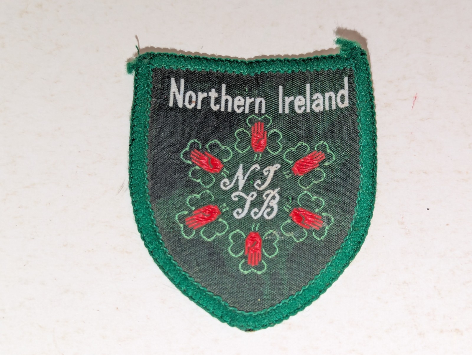 Northern Ireland Embroidered Patch NITB Northern Ireland Tourist Board (2 7/16\