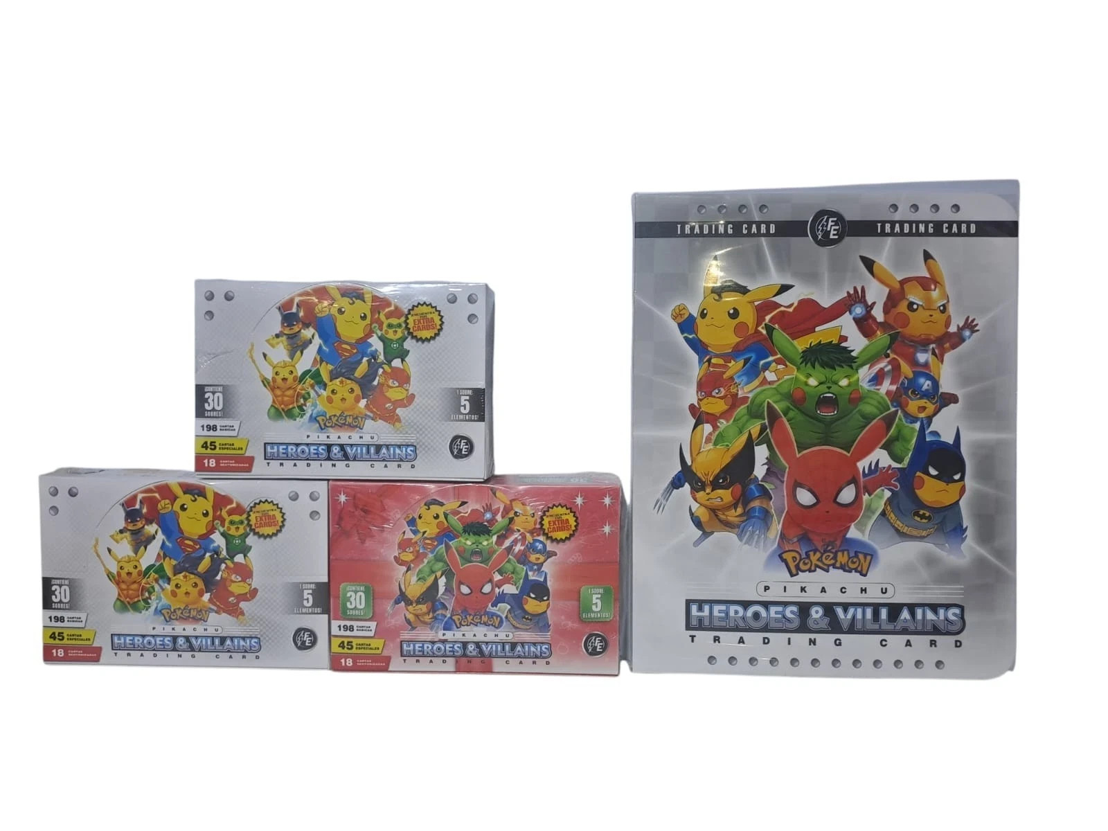 3 BOXES - 2025 BOX POKEMON HEROES & VILLAINS + COLLECTOR FOLDER - 3 BOXES - 2025 BOX POKEMON HEROES & VILLAINS + COLLECTOR FOLDER -