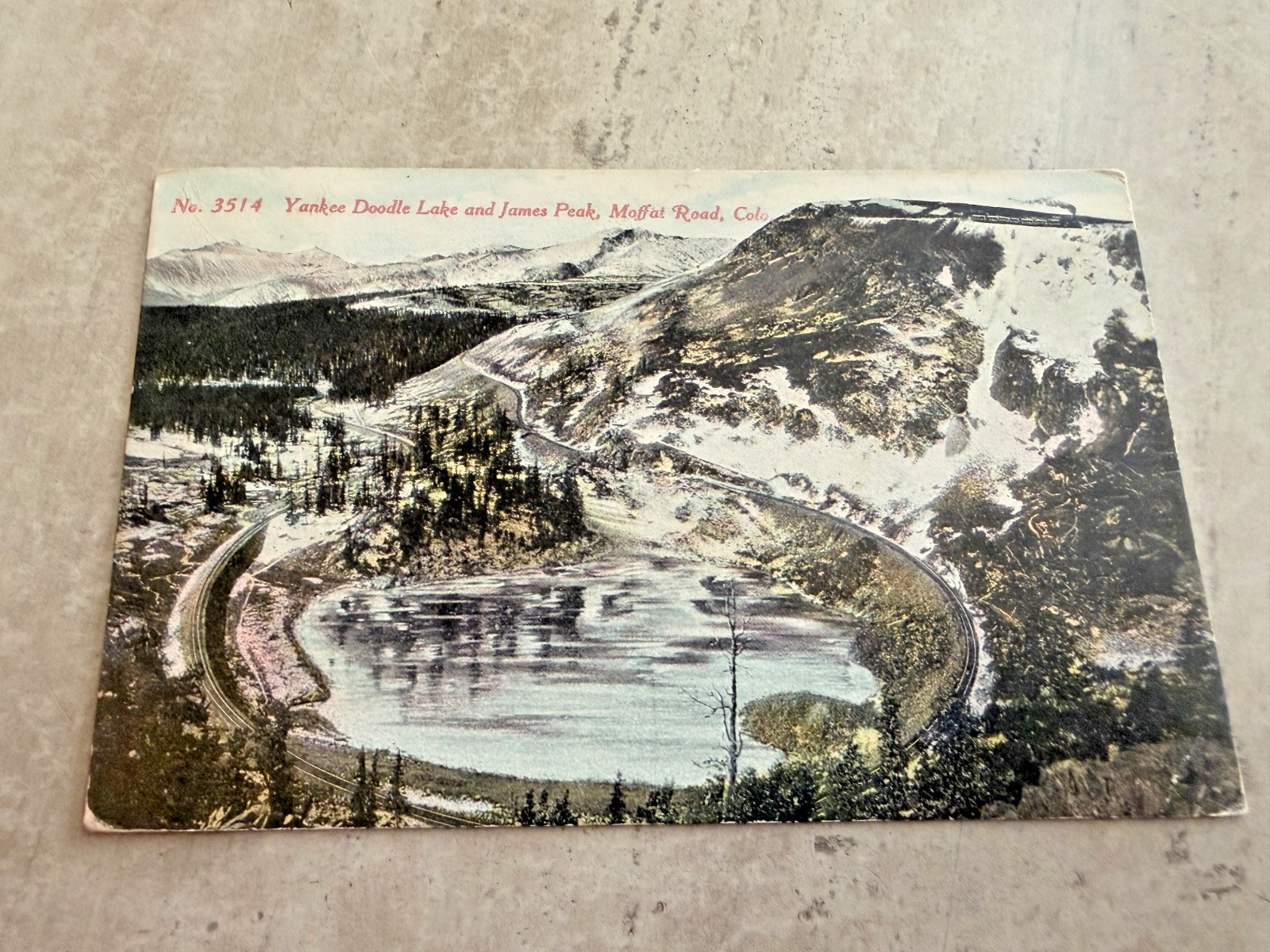 Yankee Doodle Lake And James Peak Moffat Road Colorado Postcard Posted 1913