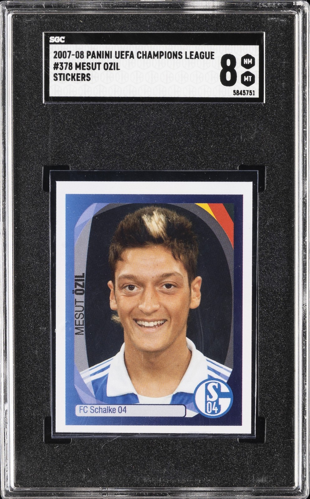 2007-08 PANINI CHAMPIONS LEAGUE STICKERS #378 MESUT OZIL SGC 8