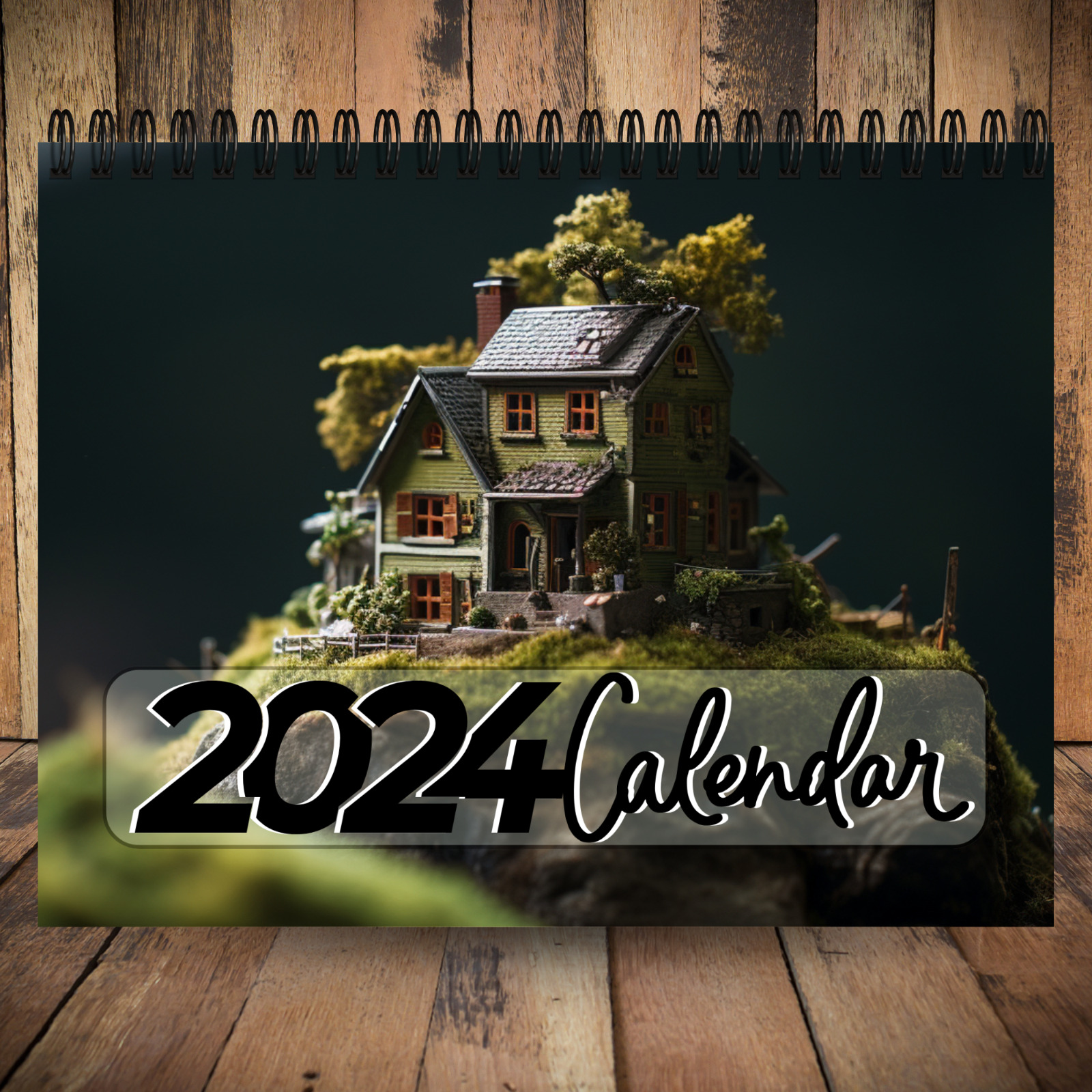 2024 Mini House Calendar | 12 Month Calendar | Spiral Calendar | wall calendar