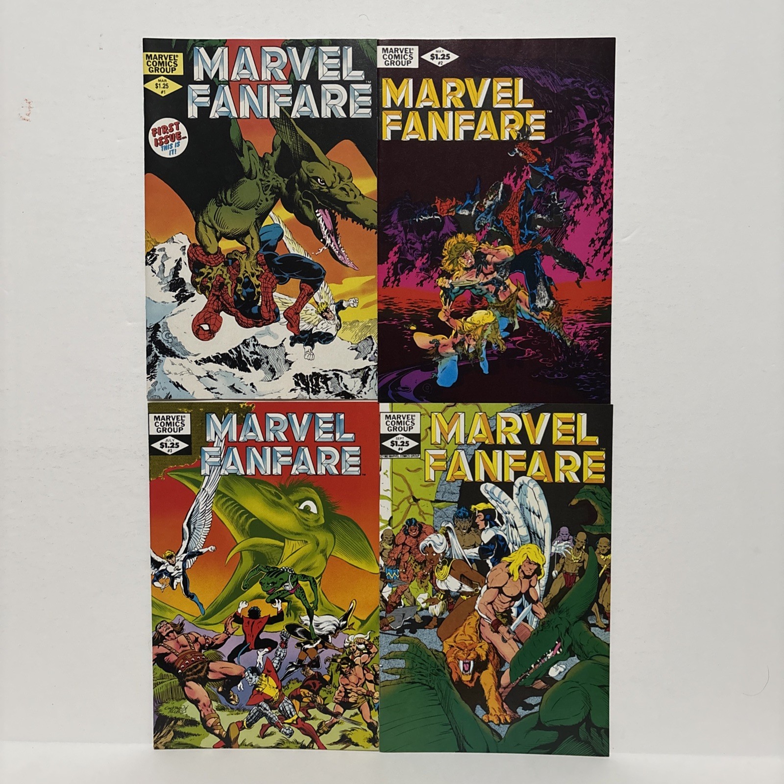 Marvel Fanfare 1 2 3 4 Spider-Man X-Men