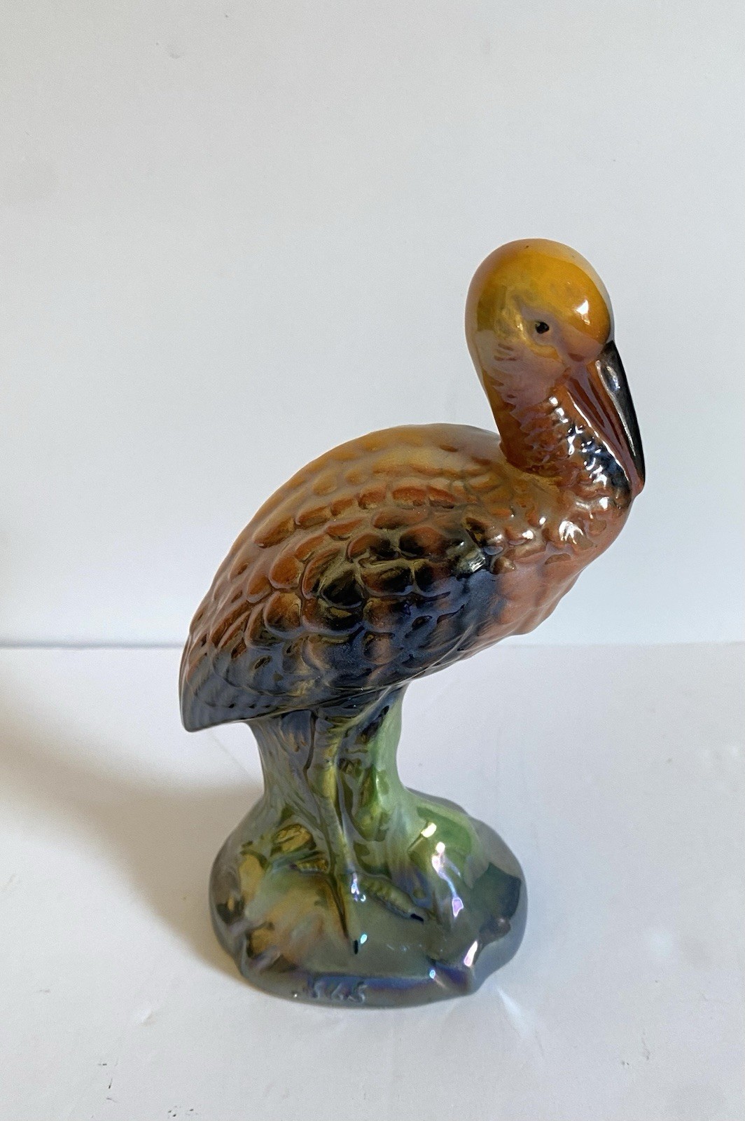 Vintage H. Bequest Quaregnon Of Belgium Handpainted Water Bird Figurine Vintage H. Bequest Quaregnon Of Belgium Handpainted Water Bird Figurine