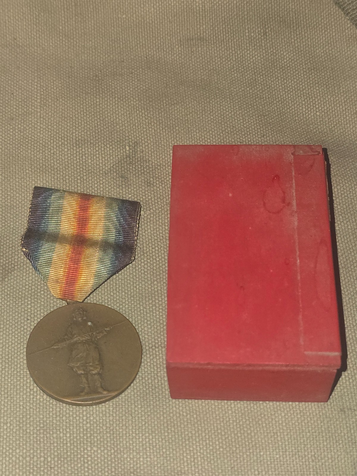 WWI Japanese Victory Medal in Wood Box