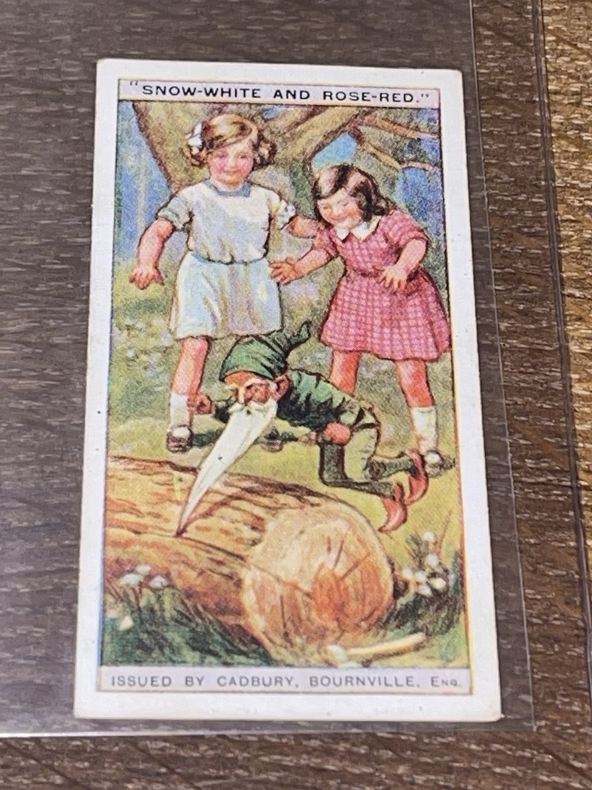 1924 Cadbury Bros. Ltd. Fairy Tales - SNOW WHITE EXCEEDINGLY RARE CARD