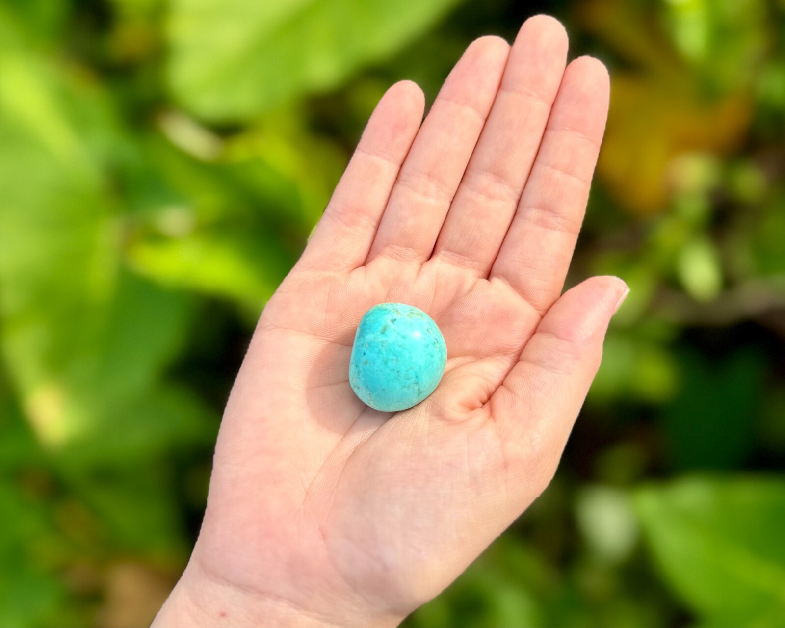 Peruvian Turquoise Tumbled Stones:  Choose How Many Pieces ('A' Grade)