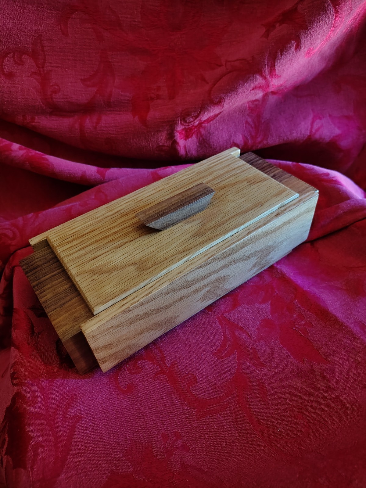 Handmade Oak and walnut keepsake box Handmade Oak and walnut keepsake box
