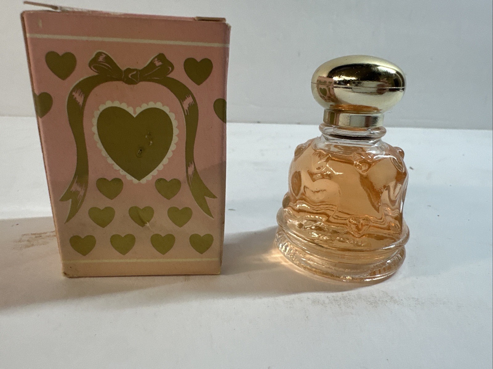 VINTAGE AVON LOVE CHIMES SWEET HONESTY .5 FL OZ COLOGNE DECANTER