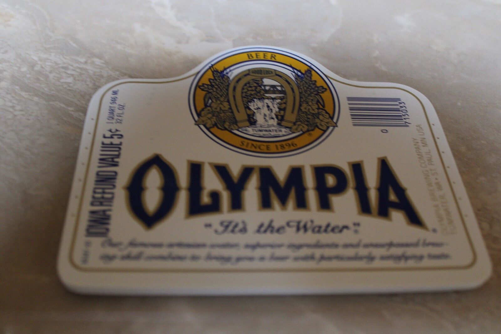 50 Olympia Beer Labels Tumwater, WA & St Paul, MN