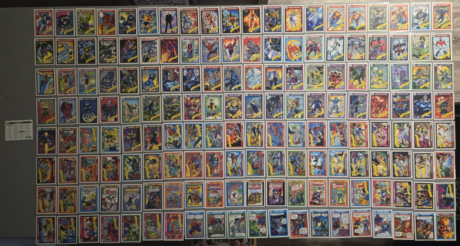 1990 Impel Marvel Universe Series 1 Complete Set (Cards #1–162)