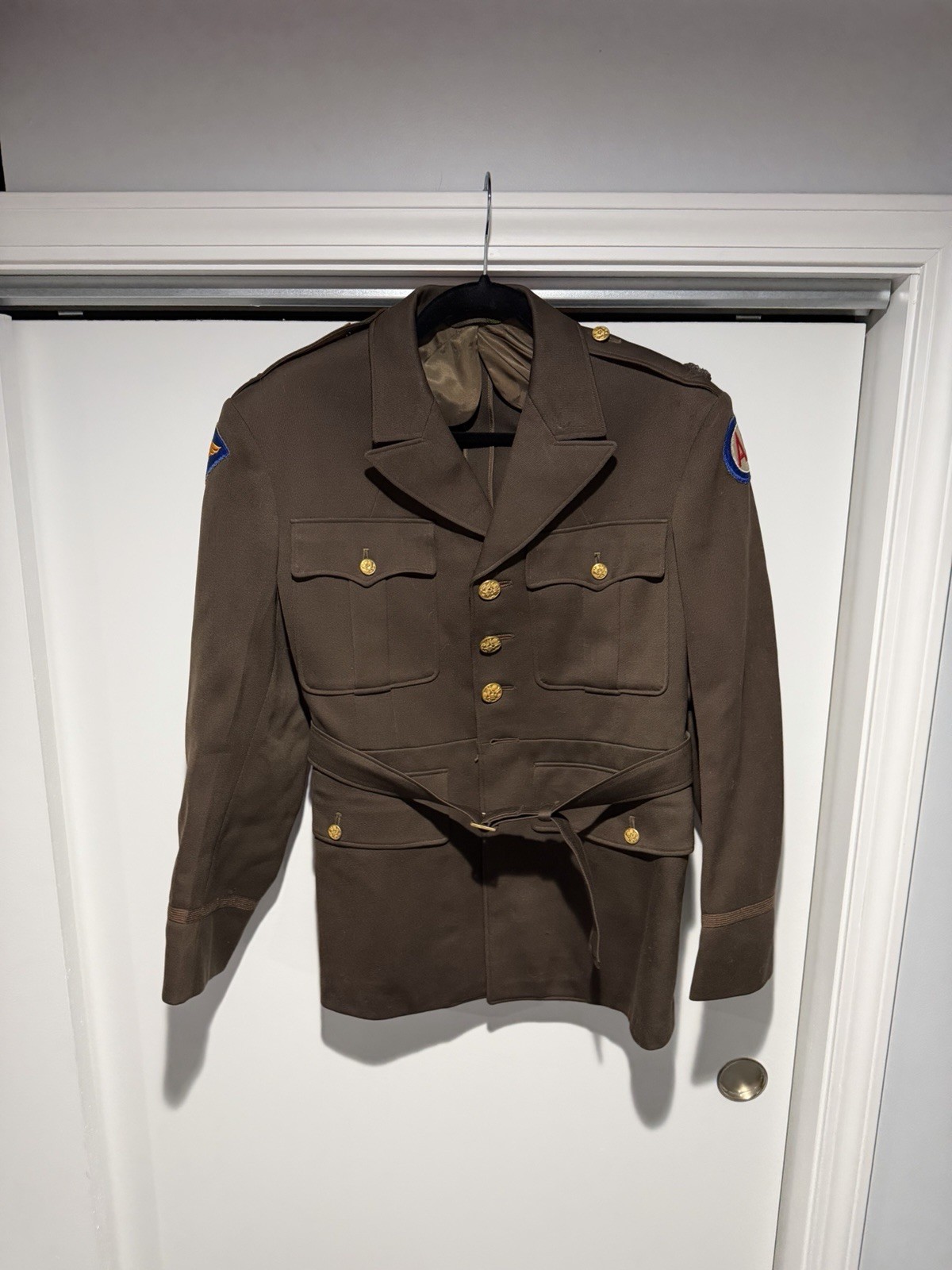 WW2 US Army Officer TUNIC  Coat Uniform Jacket WWII USGI  OD vintage Size 39S