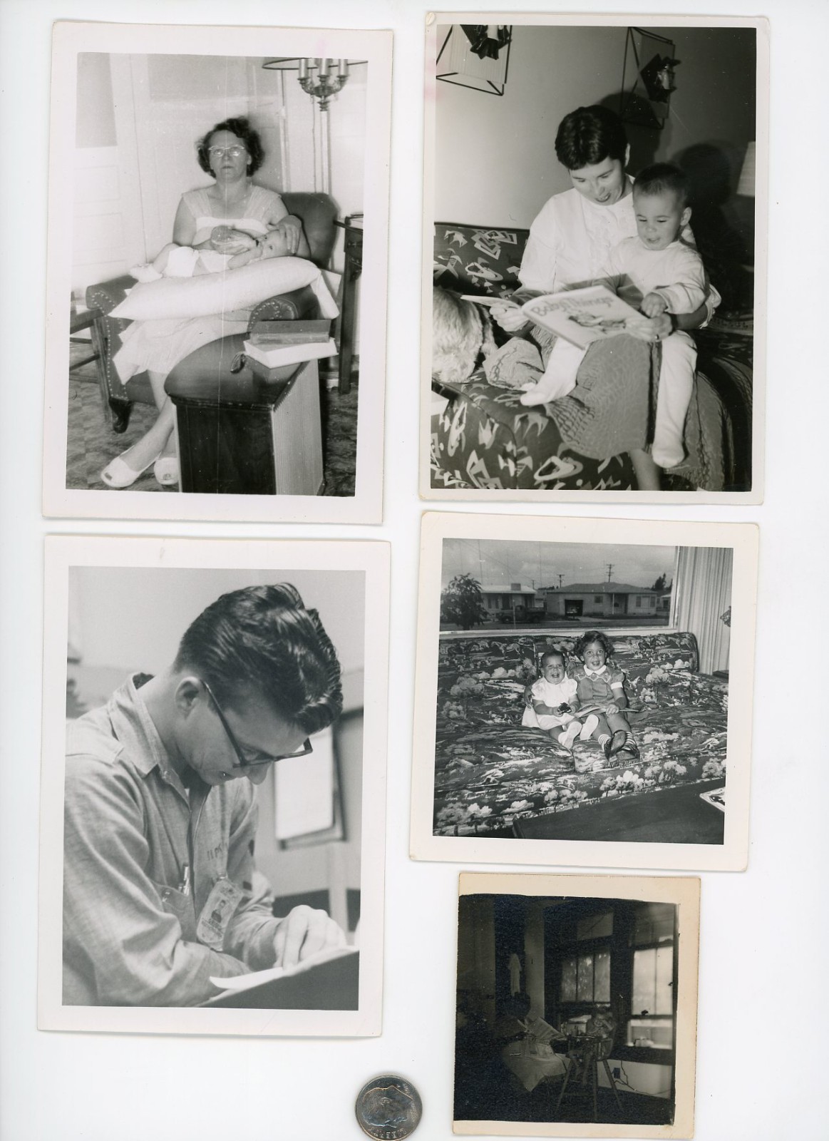 (7) Vintage photographs of BOOKS Newspapers MAGAZINES - When Humans Read 2 Learn
