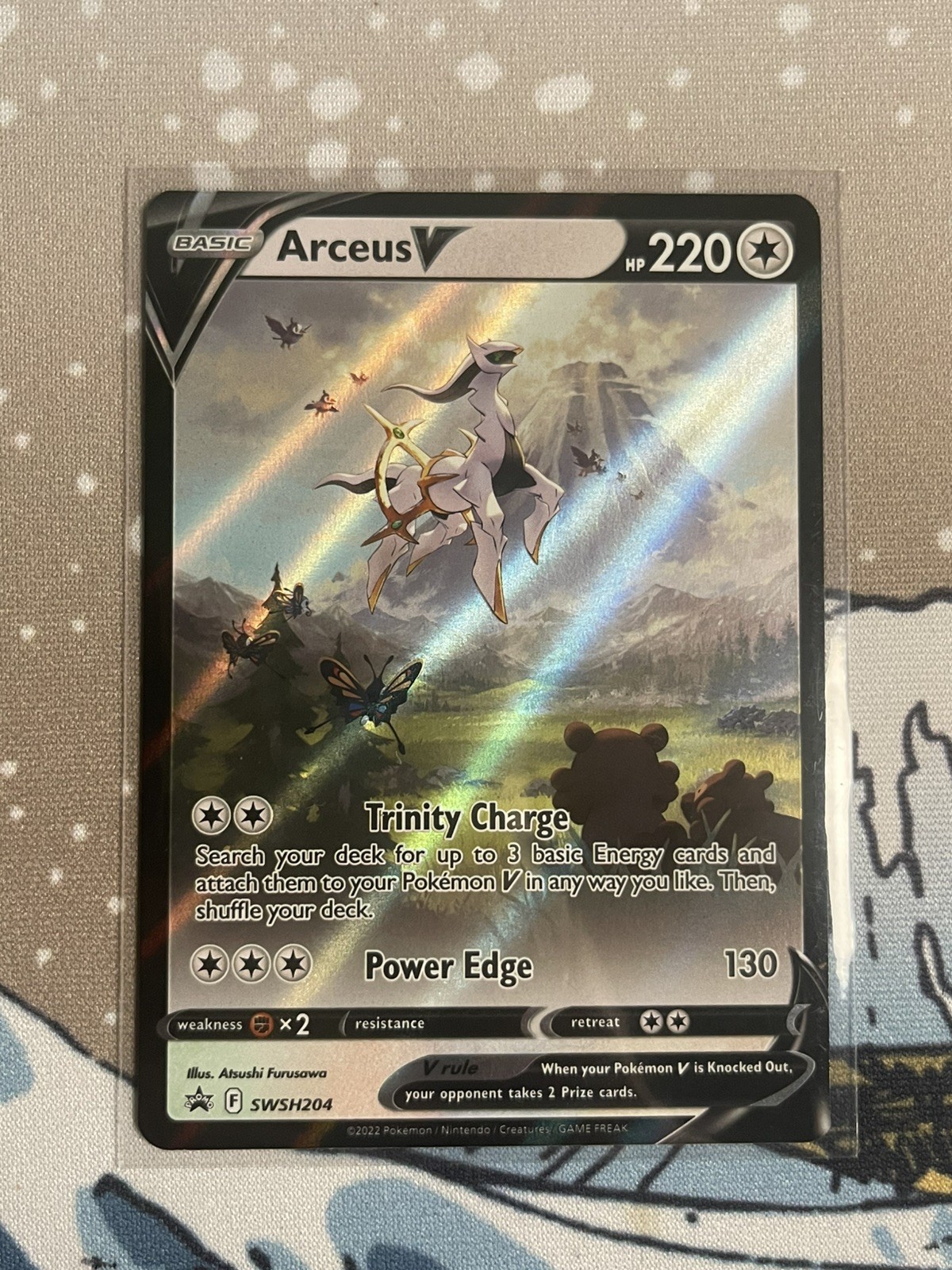 Arceus V SWSH204 Sword & Shield Figure Collection Black Star Promo Arceus V SWSH204 Sword & Shield Figure Collection Black Star Promo