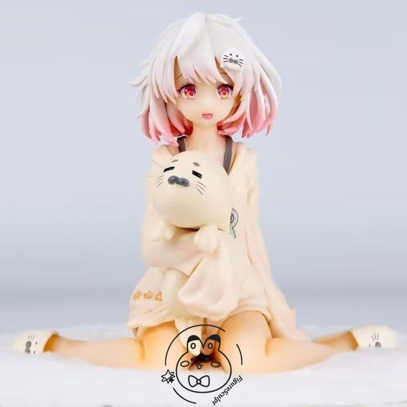 Kawaii Anime Girl 12cm PVC Action Figure Collectible Model Statue Loose No Box