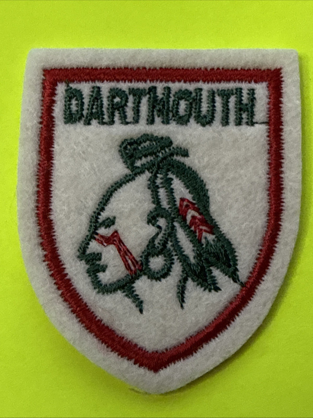 Vintage Antique Dartmouth College New Hampshire patch