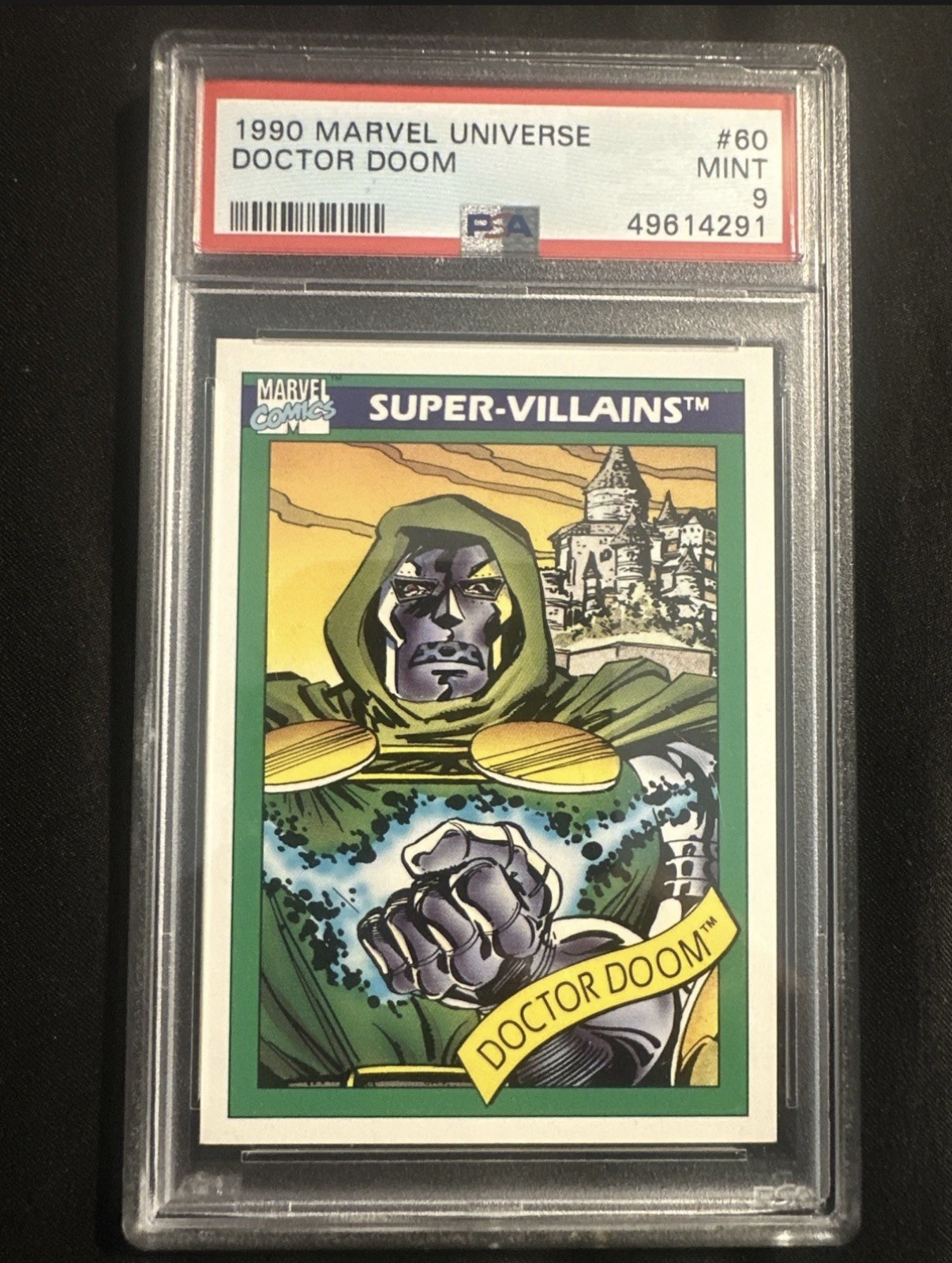 1990 Impel Marvel Universe #60 Doctor Doom Figure PSA 9 Mint