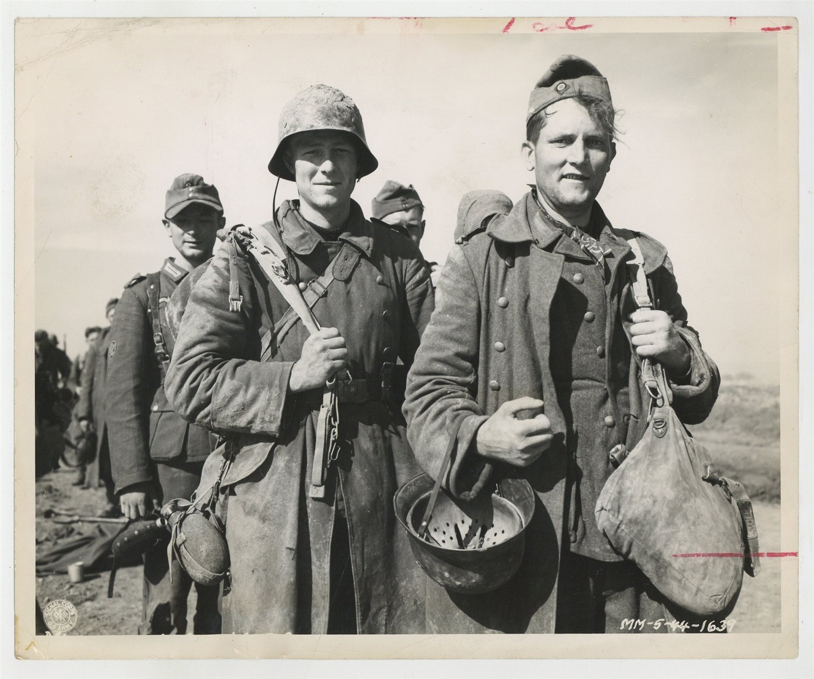 German Prisoners Of War Captured In Italy Marching 1944 WW2 Photo J16252