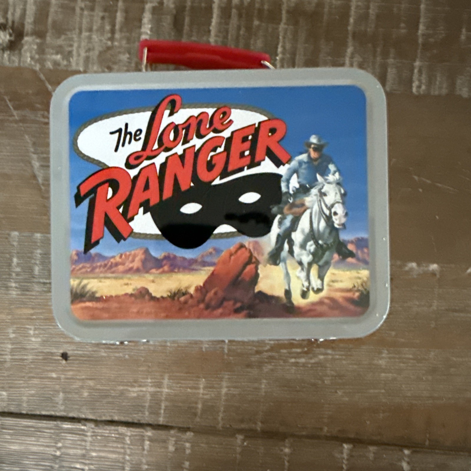 MINT 2001 The Lone Ranger Metal Mini Lunch Box Cheerios 60th Anniversary