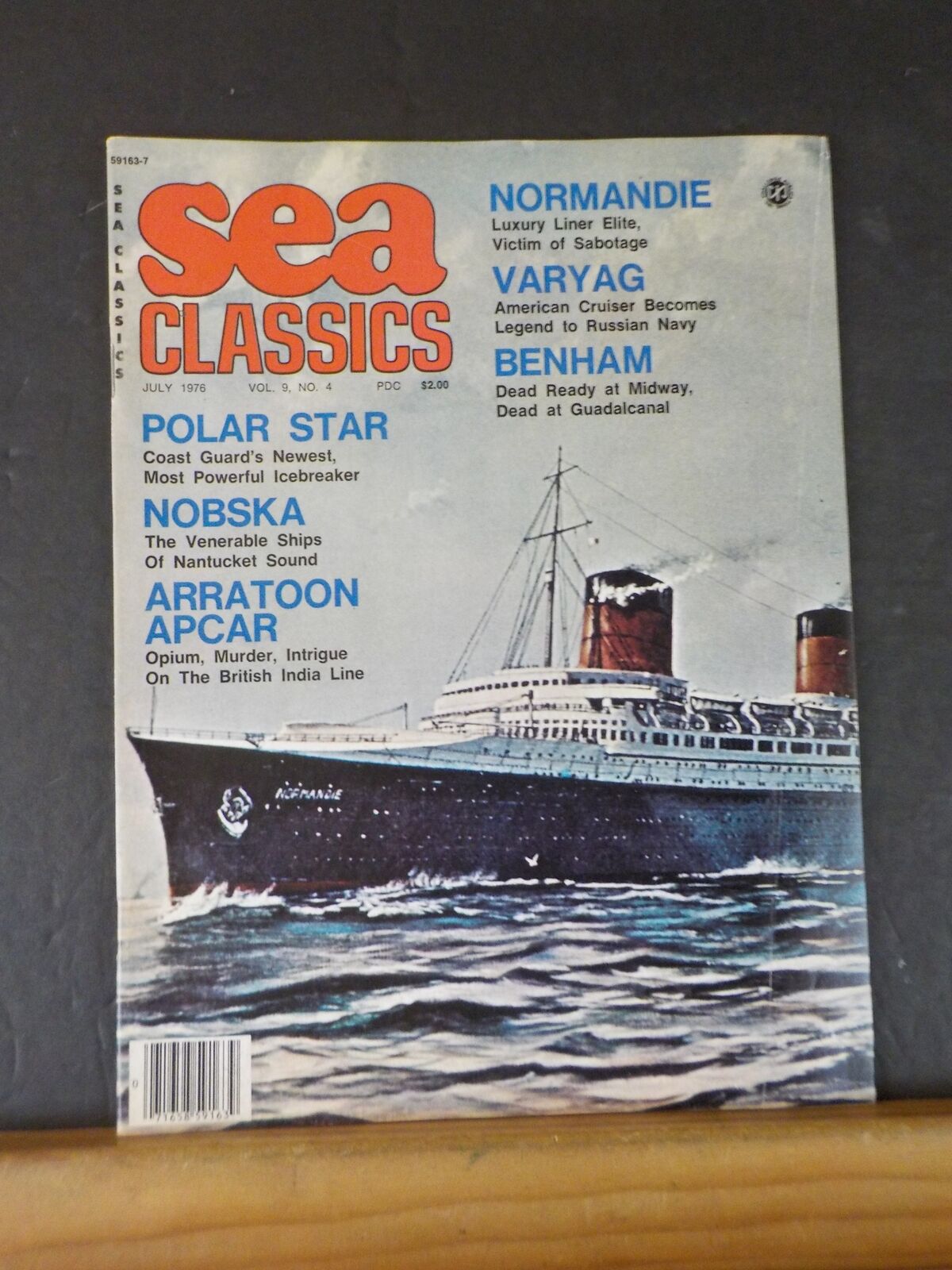 Sea Classics V9 #4 1976 July Normandie Varyag Benham