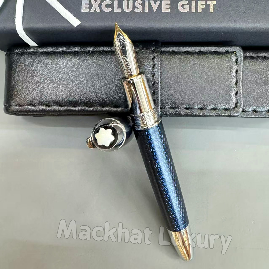 MONTBLANC Meisterstück Solitaire Blue Hour LeGrand Luxury Fountain Pen
