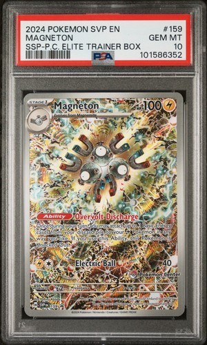 PSA 10 Magneton SVP 159 Pokemon Center Stamped Promo | Surging Sparks GEM MINT