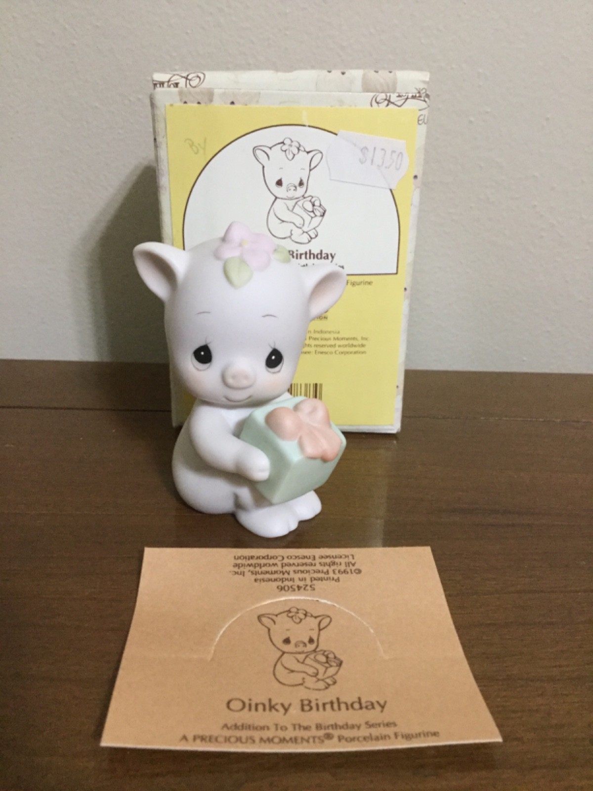 Various Enesco Precious Moments Porcelain Animal Figurines