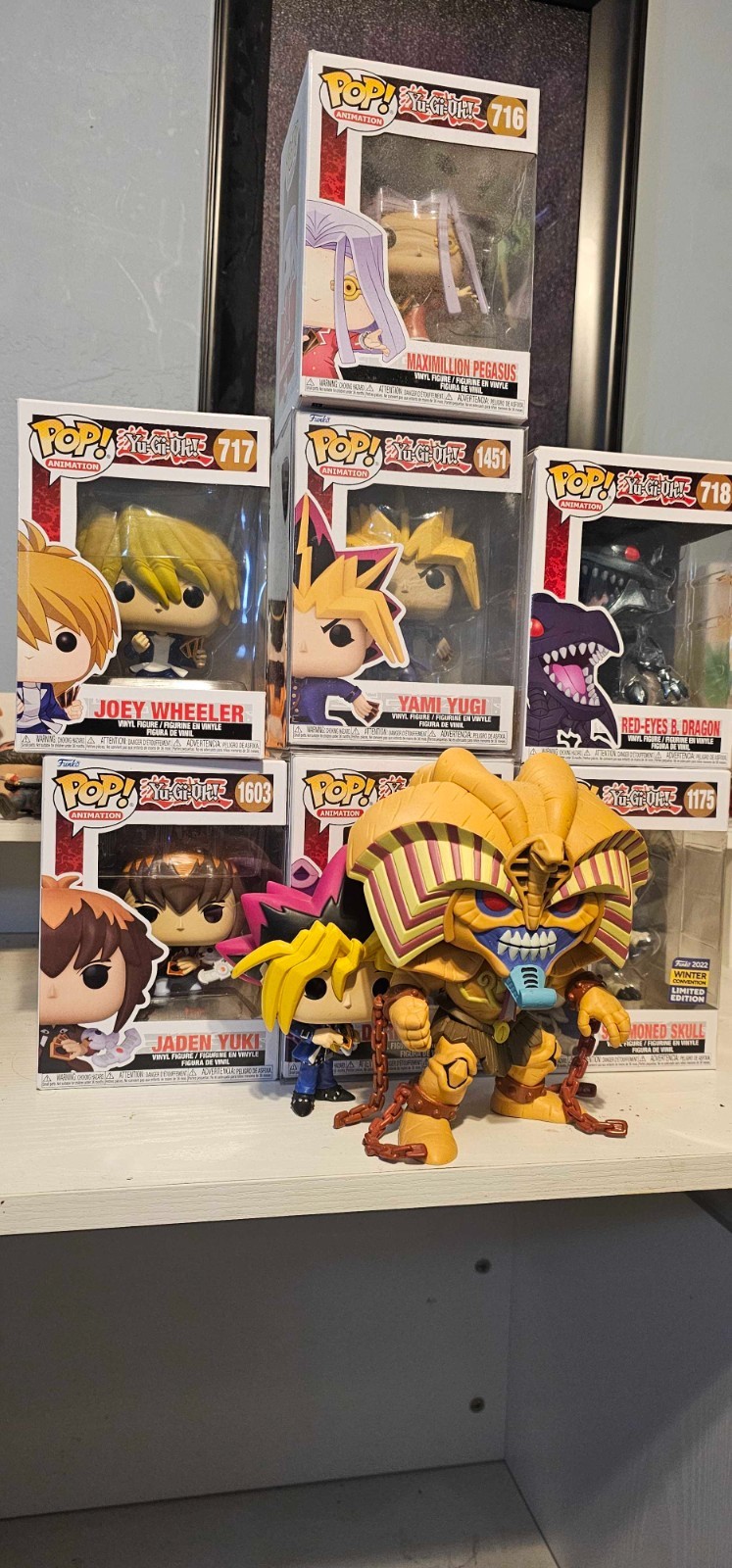 Yu-Gi-Oh Funko Pop Collection Lot of 8 - Exodia, Yami Yugi, Joey, Pegasus & Mor
