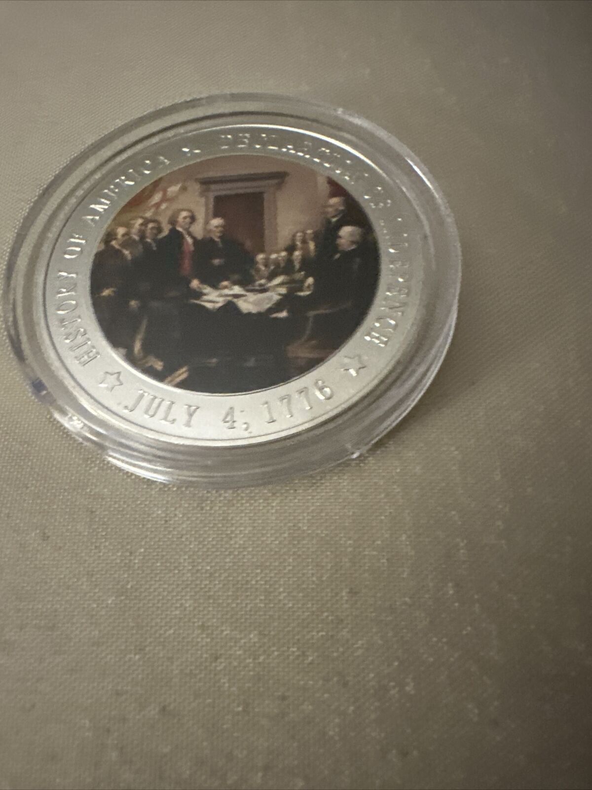 Commerative Coin Presidents Day 1776 US Declaration of Independence