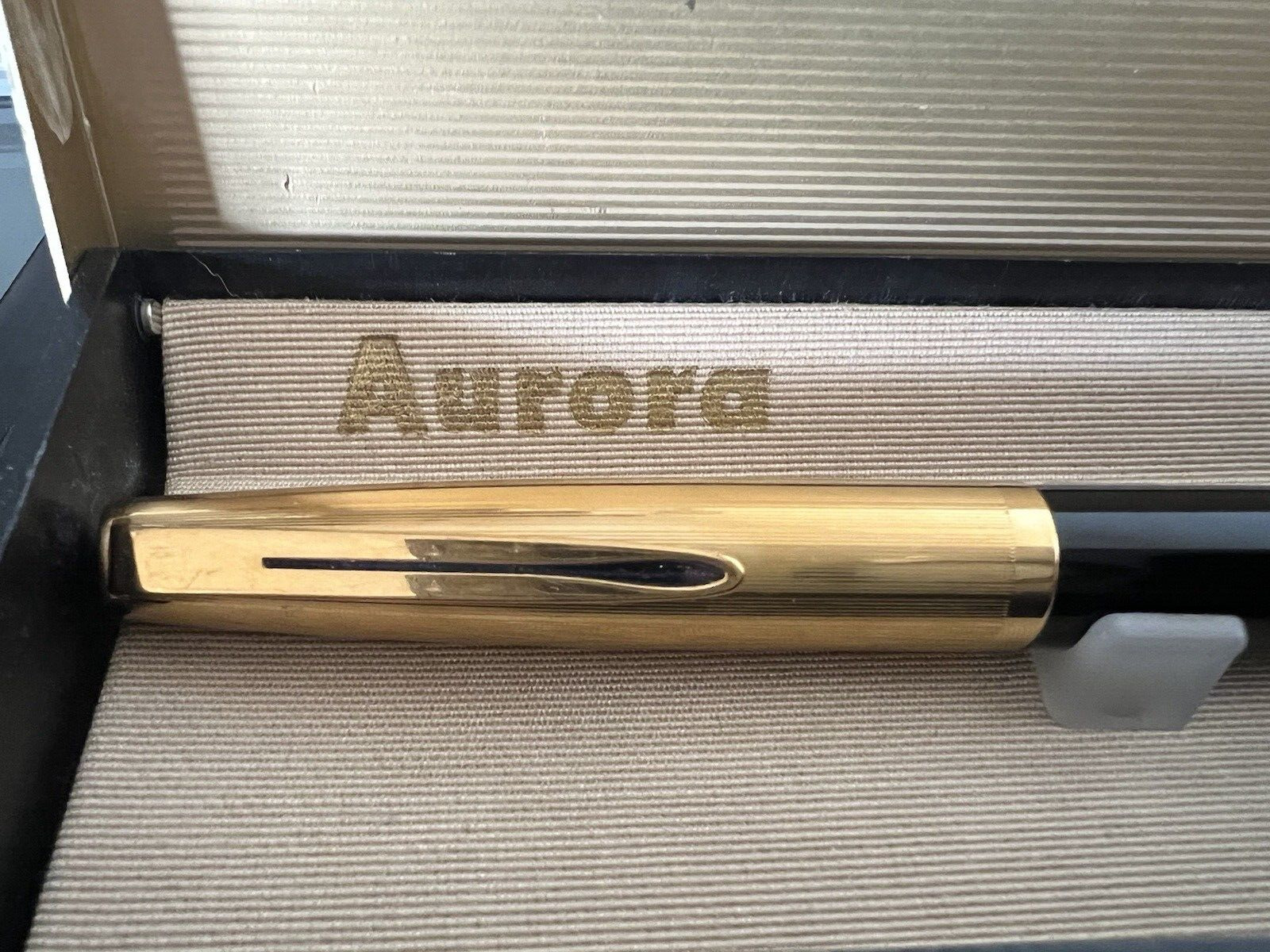 Aurora 88P Pen Fountain Pen IN Plunger Marking with Box Tin Vintage