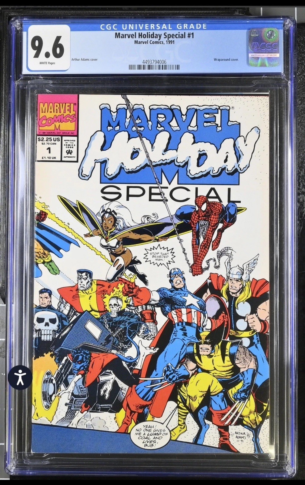 Avengers Doomsday 🔑 MARVEL HOLIDAY SPECIAL #1 CGC 9.6 VERY RARE Low Census 1991