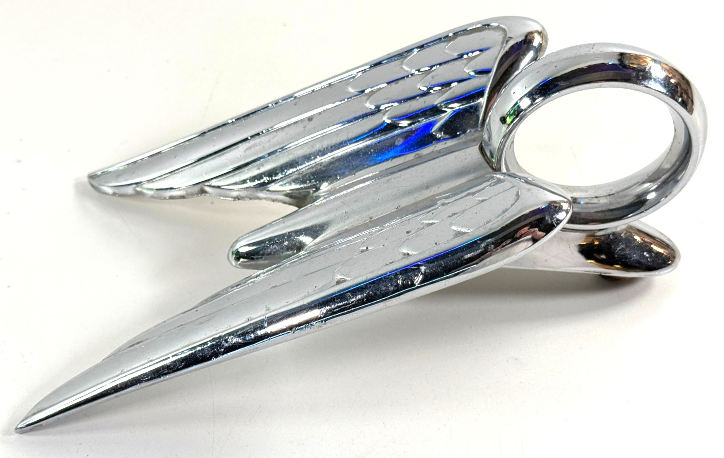 vtg 1951 1952 Chrysler Imperial New Yorker Winged Hood Ornament 1373207 chrome vtg 1951 1952 Chrysler Imperial New Yorker Winged Hood Ornament 1373207 chrome