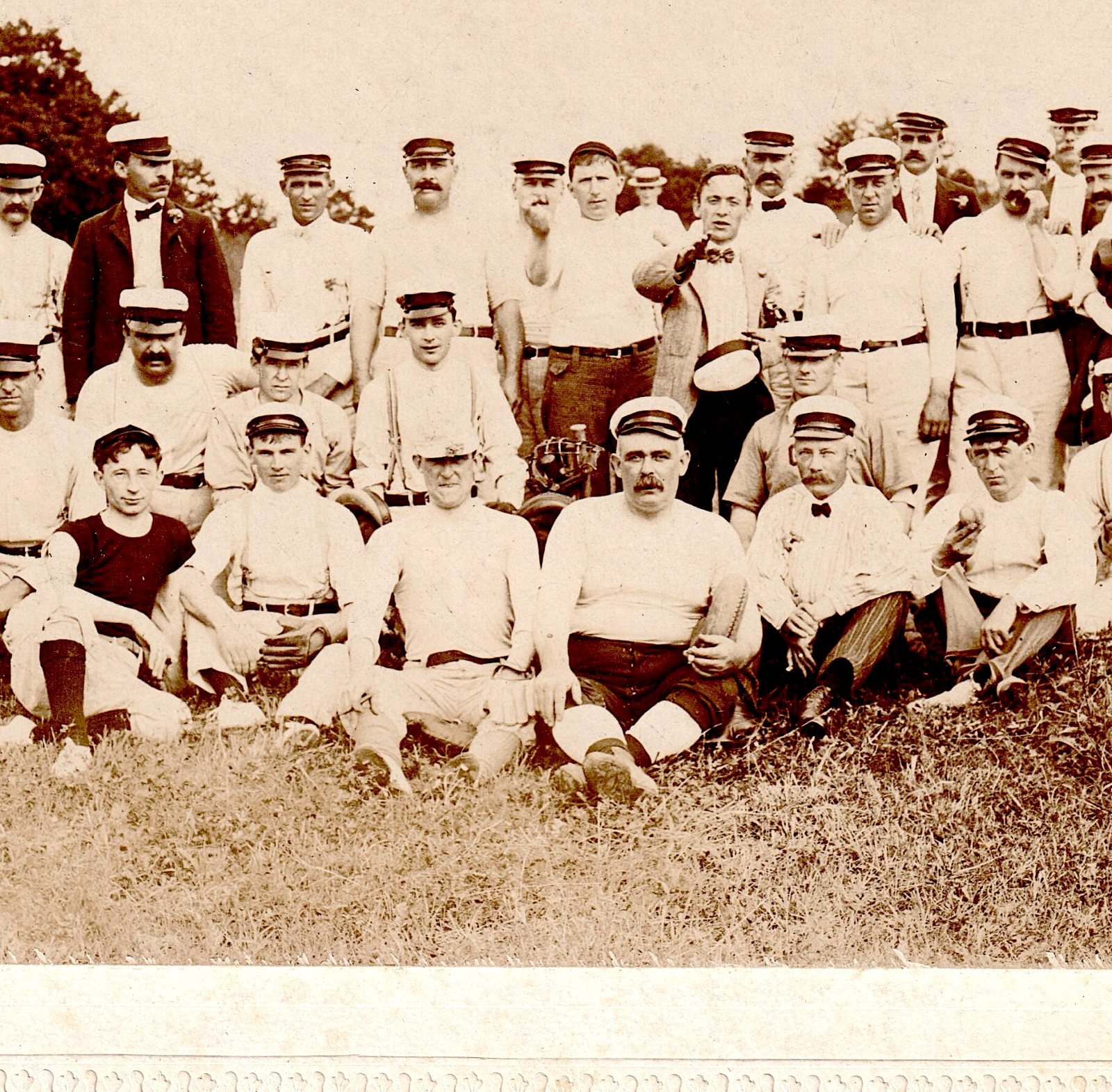 Antique c. 1900 Baseball Team Photo Mounted 6.5 x 5.5\
